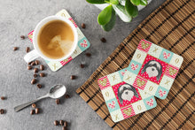 Load image into Gallery viewer, Tibetan Terrier Love Coasters - Set of 4 Lightweight Foam, Absorbent Drink Coasters  CK5241FC