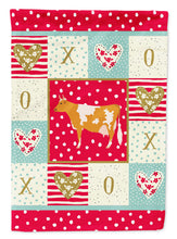 Load image into Gallery viewer, Guernsey Cow Love Garden Flag – Decorative Outdoor Yard Flag CK5248GF