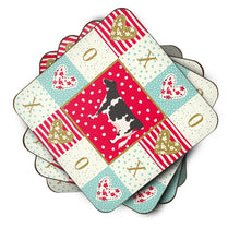 Load image into Gallery viewer, Holstein Cow Love Coasters - Set of 4 Lightweight Foam, Absorbent Drink Coasters  CK5249FC