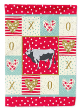 Load image into Gallery viewer, Hungarian Grey Steppe Cow Love Flag Canvas House Size CK5251CHF