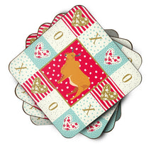 Load image into Gallery viewer, Zebu Indicine Cow Love Coasters - Set of 4 Lightweight Foam, Absorbent Drink Coasters  CK5252FC