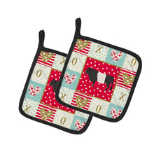 Load image into Gallery viewer, Belted Galloway Cow Love Pot Holders - Set of 2 - Heat-Resistant Kitchen Essentials CK5258PTHD