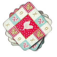 Load image into Gallery viewer, German Langshan Chicken Love Coasters - Set of 4 Lightweight Foam, Absorbent Drink Coasters  CK5264FC