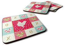 Load image into Gallery viewer, German Langshan Chicken Love Coasters - Set of 4 Lightweight Foam, Absorbent Drink Coasters  CK5264FC