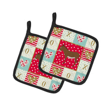 Load image into Gallery viewer, Cotentin Donkey Love Pot Holders - Set of 2 - Heat-Resistant Kitchen Essentials CK5276PTHD