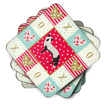 Load image into Gallery viewer, Silver Fox Love Coasters - Set of 4 Lightweight Foam, Absorbent Drink Coasters  CK5298FC