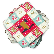 Load image into Gallery viewer, Yellow-Throated Marten Love Coasters - Set of 4 Lightweight Foam, Absorbent Drink Coasters  CK5301FC