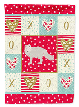 Load image into Gallery viewer, White Arctic Fox Love Garden Flag – Decorative Outdoor Yard Flag CK5304GF