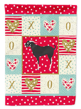 Load image into Gallery viewer, Black Bengal Goat Love Flag Canvas House Size CK5311CHF