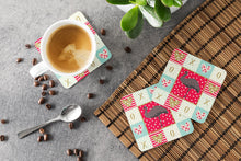 Load image into Gallery viewer, Emu Love Coasters - Set of 4 Lightweight Foam, Absorbent Drink Coasters  CK5349FC