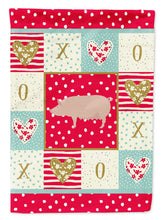 Load image into Gallery viewer, English Large White Pig Love Garden Flag – Decorative Outdoor Yard Flag CK5365GF