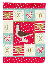 Load image into Gallery viewer, Large Pigeon Love Flag Canvas House Size CK5370CHF