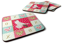 Load image into Gallery viewer, German Helmet Pigeon Love Coasters - Set of 4 Lightweight Foam, Absorbent Drink Coasters  CK5371FC