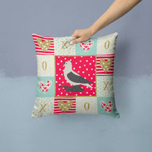 Load image into Gallery viewer, Saxon Fairy Swallow Pigeon Love Throw Pillow - 14x14 Decorative Pillow – Art for Your Home &amp; Patio CK5373PW1414