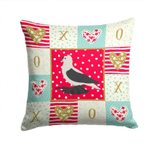 Load image into Gallery viewer, Saxon Fairy Swallow Pigeon Love Throw Pillow - 14x14 Decorative Pillow – Art for Your Home &amp; Patio CK5373PW1414