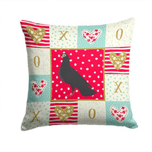 Load image into Gallery viewer, Budapest Highflyer Pigeon Love Throw Pillow - 14x14 Decorative Pillow – Art for Your Home &amp; Patio CK5374PW1414