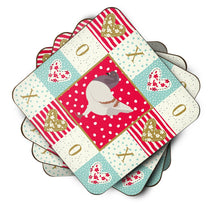 Load image into Gallery viewer, German Modena Pigeon Love Coasters - Set of 4 Lightweight Foam, Absorbent Drink Coasters  CK5376FC