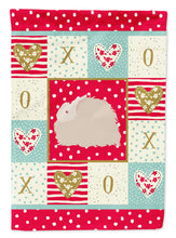 Load image into Gallery viewer, Fluffy Angora Rabbit Love Flag Canvas House Size CK5386CHF