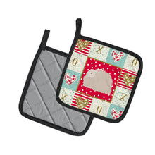 Load image into Gallery viewer, Fluffy Angora Rabbit Love Pot Holders - Set of 2 - Heat-Resistant Kitchen Essentials CK5386PTHD