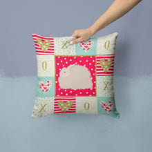 Load image into Gallery viewer, Fluffy Angora Rabbit Love Throw Pillow - 14x14 Decorative Pillow – Art for Your Home &amp; Patio CK5386PW1414