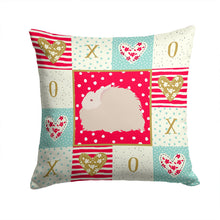 Load image into Gallery viewer, Fluffy Angora Rabbit Love Throw Pillow - 14x14 Decorative Pillow – Art for Your Home &amp; Patio CK5386PW1414