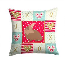 Load image into Gallery viewer, Lionhead Rabbit Love Throw Pillow - 14x14 Decorative Pillow – Art for Your Home &amp; Patio CK5387PW1414