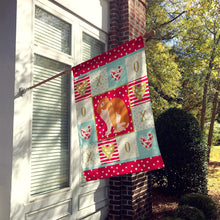 Load image into Gallery viewer, English Lop Rabbit Love Flag Canvas House Size CK5389CHF