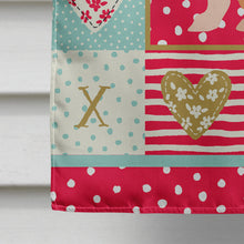 Load image into Gallery viewer, English Lop Rabbit Love Flag Canvas House Size CK5389CHF