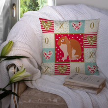 Load image into Gallery viewer, English Lop Rabbit Love Throw Pillow - 14x14 Decorative Pillow – Art for Your Home &amp; Patio CK5389PW1414