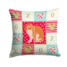 Load image into Gallery viewer, English Lop Rabbit Love Throw Pillow - 14x14 Decorative Pillow – Art for Your Home &amp; Patio CK5389PW1414