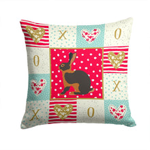 Load image into Gallery viewer, Tan Rabbit Love Throw Pillow - 14x14 Decorative Pillow – Art for Your Home &amp; Patio CK5390PW1414
