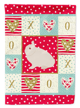 Load image into Gallery viewer, Hermelin Rabbit Love Garden Flag – Decorative Outdoor Yard Flag CK5391GF