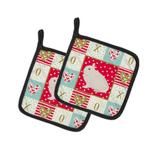 Load image into Gallery viewer, Hermelin Rabbit Love Pot Holders - Set of 2 - Heat-Resistant Kitchen Essentials CK5391PTHD