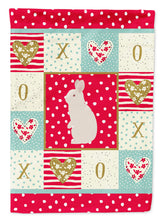 Load image into Gallery viewer, New Zealand White Rabbit Love Garden Flag – Decorative Outdoor Yard Flag CK5392GF