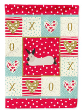 Load image into Gallery viewer, California White Rabbit Love Flag Canvas House Size CK5394CHF