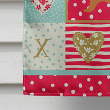 Load image into Gallery viewer, Rex Rabbit Love Flag Canvas House Size CK5396CHF