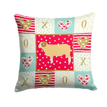 Load image into Gallery viewer, Horned Dorset Sheep Love Throw Pillow - 14x14 Decorative Pillow – Art for Your Home &amp; Patio CK5407PW1414