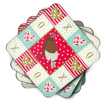 Load image into Gallery viewer, Bourbon Red Turkey Hen Love Coasters - Set of 4 Lightweight Foam, Absorbent Drink Coasters  CK5409FC