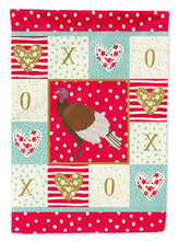 Load image into Gallery viewer, Bourbon Red Turkey Hen Love Garden Flag – Decorative Outdoor Yard Flag CK5409GF