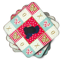 Load image into Gallery viewer, Norfolk Black Turkey Love Coasters - Set of 4 Lightweight Foam, Absorbent Drink Coasters  CK5412FC