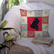 Load image into Gallery viewer, Norfolk Black Turkey Love Throw Pillow - 14x14 Decorative Pillow – Art for Your Home &amp; Patio CK5412PW1414
