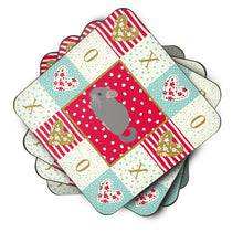 Load image into Gallery viewer, Agouti Chinchilla Love Coasters - Set of 4 Lightweight Foam, Absorbent Drink Coasters  CK5418FC