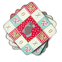 Load image into Gallery viewer, Beige Wellman Chinchilla Love Coasters - Set of 4 Lightweight Foam, Absorbent Drink Coasters  CK5419FC