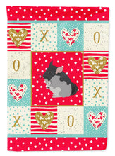 Load image into Gallery viewer, Black Velvet Chinchilla Love Flag Canvas House Size CK5420CHF