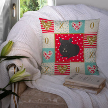 Load image into Gallery viewer, Charcoal Chinchilla Love Throw Pillow - 14x14 Decorative Pillow – Art for Your Home &amp; Patio CK5421PW1414