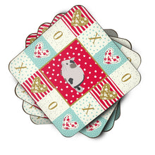 Load image into Gallery viewer, Mosaic Chinchilla Love Coasters - Set of 4 Lightweight Foam, Absorbent Drink Coasters  CK5423FC