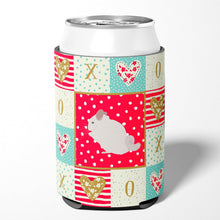 Load image into Gallery viewer, Pink and White Chinchilla Love Can or Bottle Hugger CK5424CC
