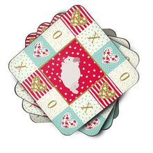Load image into Gallery viewer, Pink and White Chinchilla Love Coasters - Set of 4 Lightweight Foam, Absorbent Drink Coasters  CK5424FC