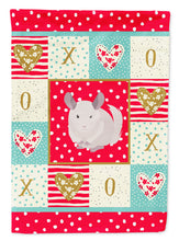 Load image into Gallery viewer, White Dominant Chinchilla Love Flag Canvas House Size CK5425CHF