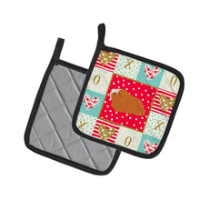 Load image into Gallery viewer, Peruvian Guinea Pig Love Pot Holders - Set of 2 - Heat-Resistant Kitchen Essentials CK5431PTHD